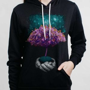 Creation - Multicolor on Black Women's Pullover Hoodie