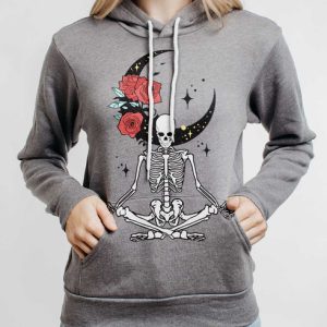 Meditation - Multicolor on Heather Grey Women's Pullover Hoodie
