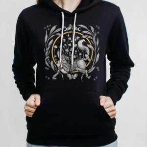Moonshine - Multicolor on Black Women's Pullover Hoodie